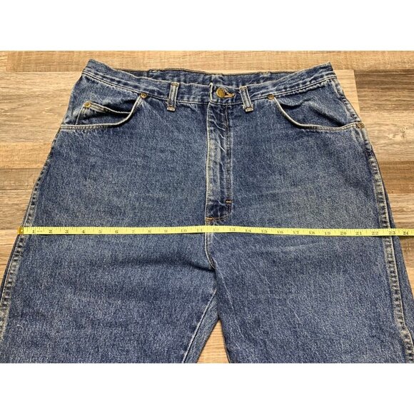 Wrangler Authentic Mens Classic Fit Blue Denim Jeans Straight Leg USA Size 38x32 - Picture 7 of 11